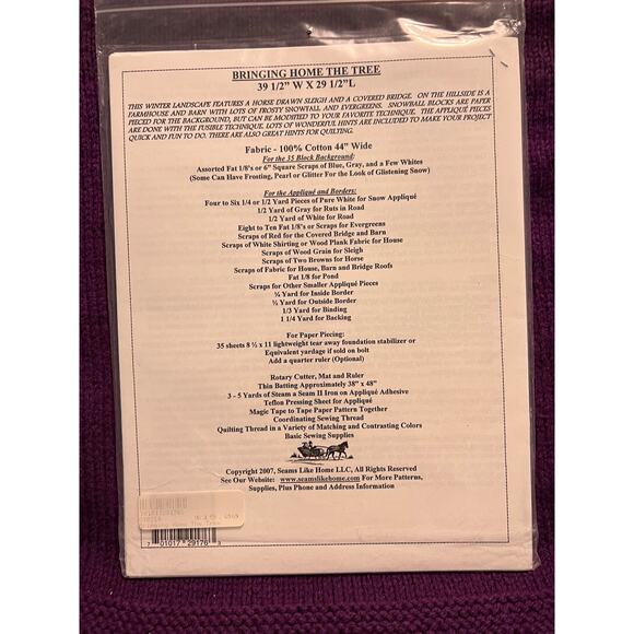 quilt pattern bringing home the tree joan jones - Picture 5 of 8